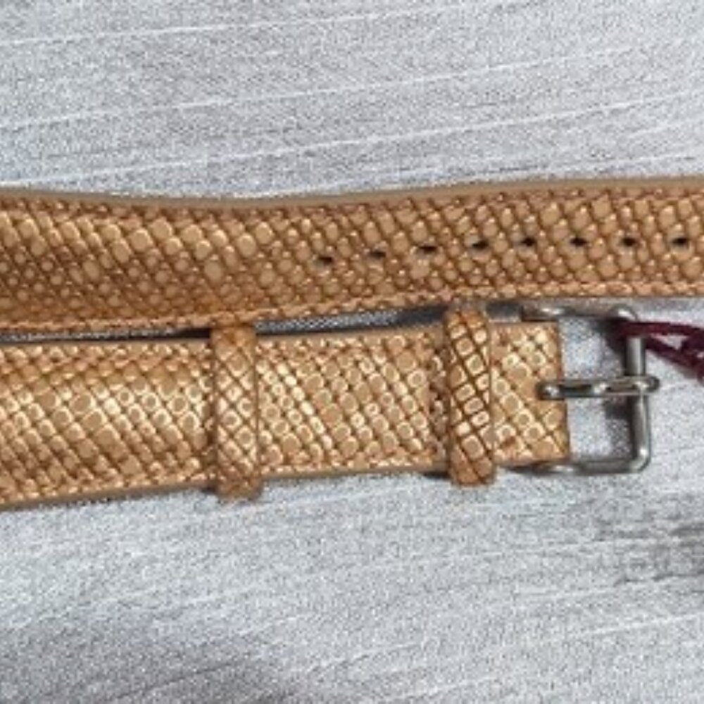 Fossil  Spare Watch Strap Rose Gold Snake Skin